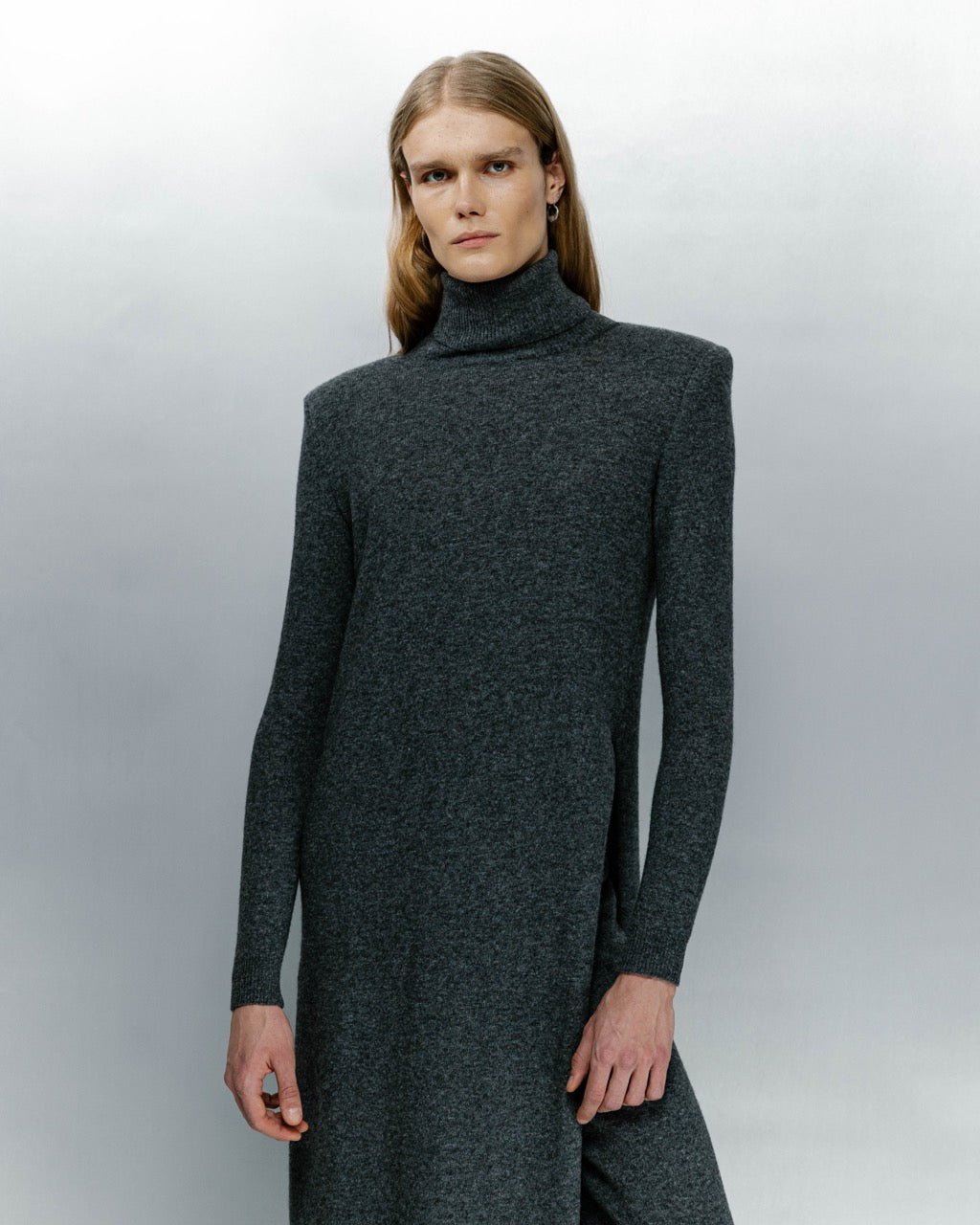 Lambwool tunic suit