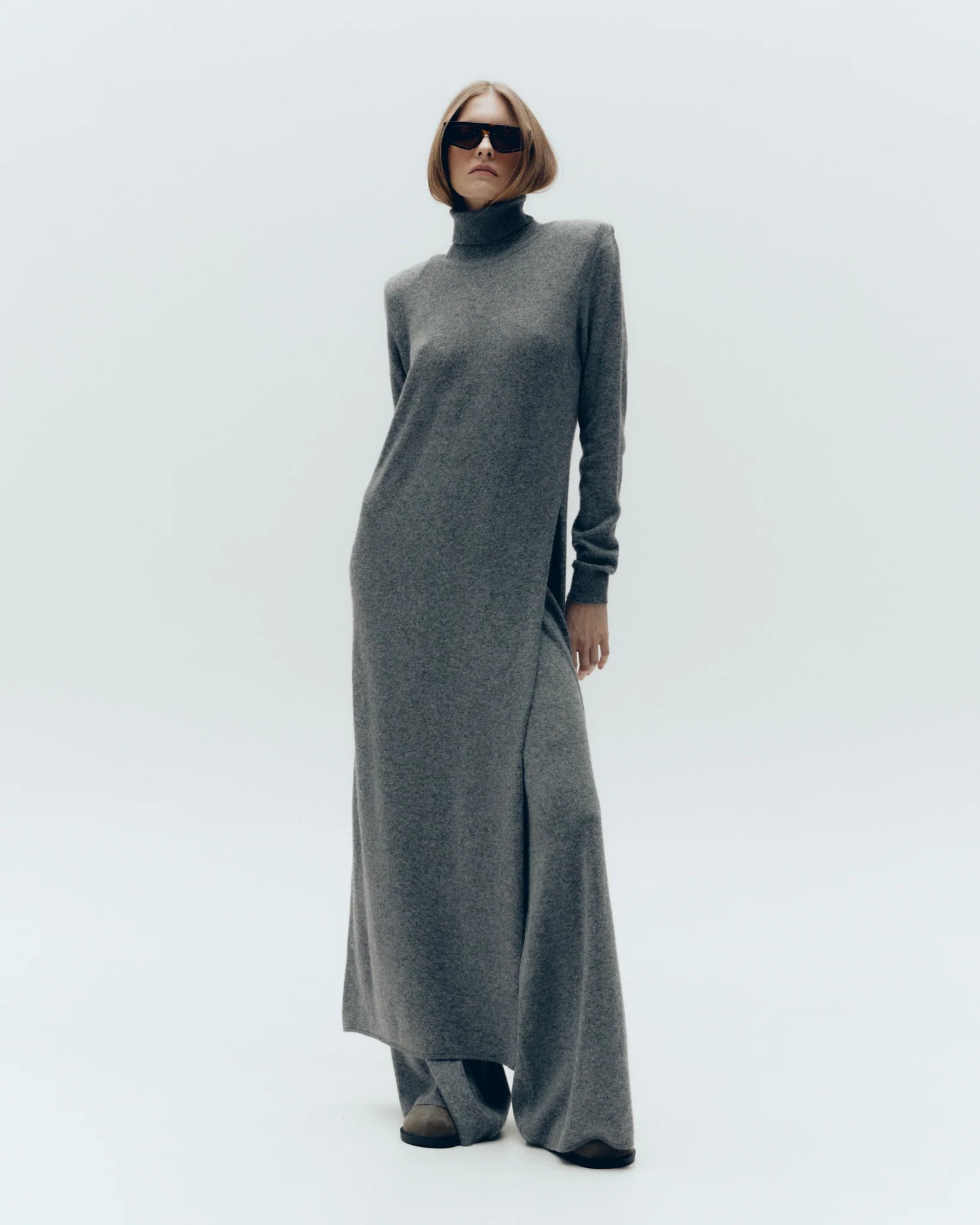 Lambwool tunic suit